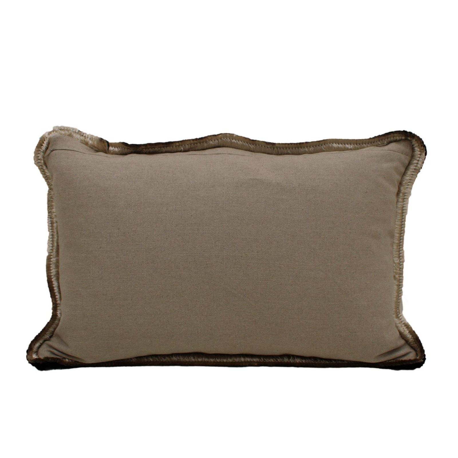 Turquoise Velvet Cushion In Cotton With Double Tinsel Trim And Linen Back photo furniture