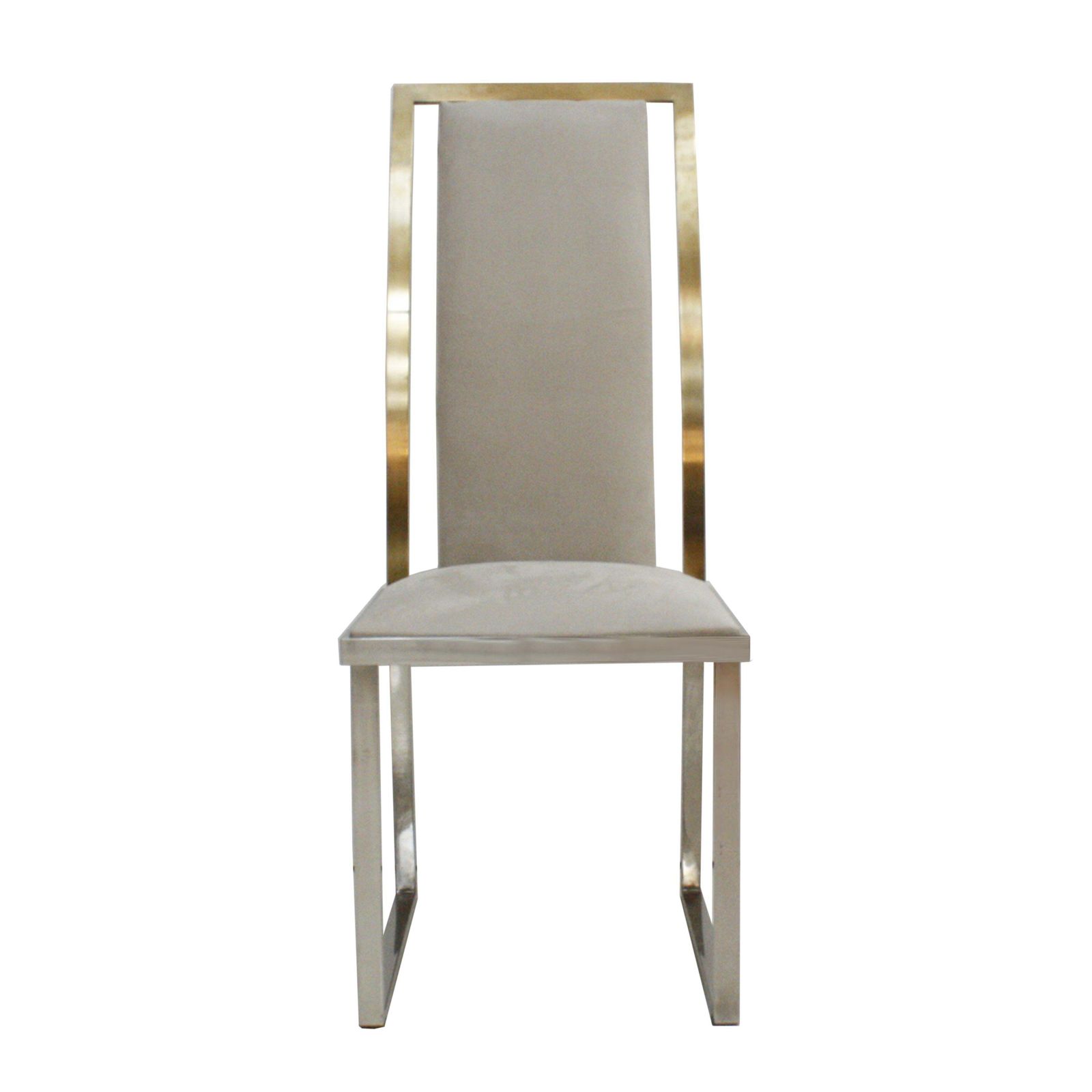 Michel Mangematin Mid Century Modern Eight Steel And Brass French Chairs photo furniture