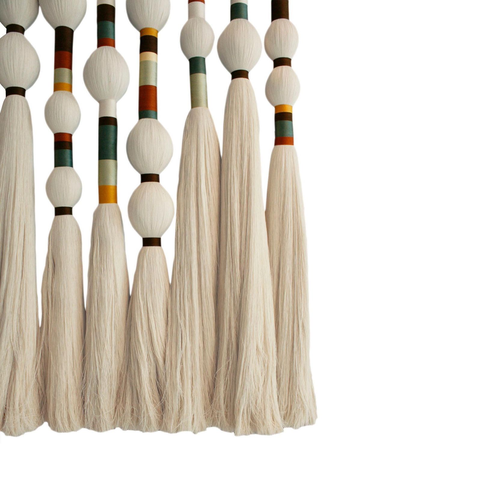 Contemporary Geometric Artisian Raw Cotton South American Sculpture/Tapestry photo for sale