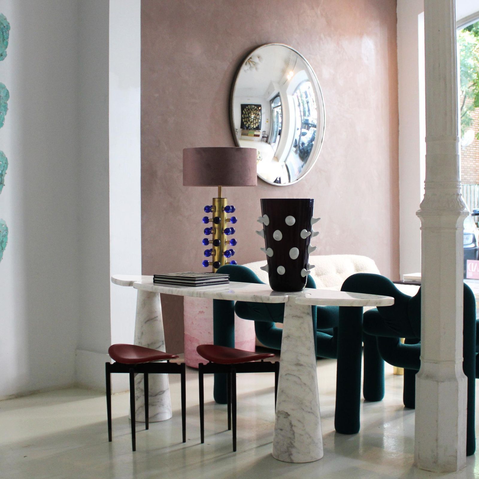12757.0 Angelo Mangiarotti For Skipper Arabescato Marble Eros Console Table, Italy photo