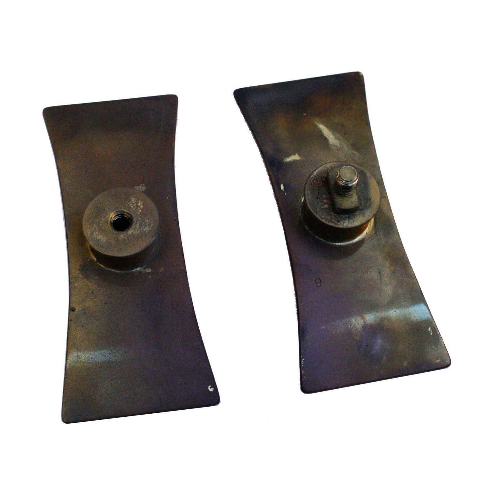 Mid Century Modern Brass Italian Door Handle, Circa 1940 photo Home Fixtures