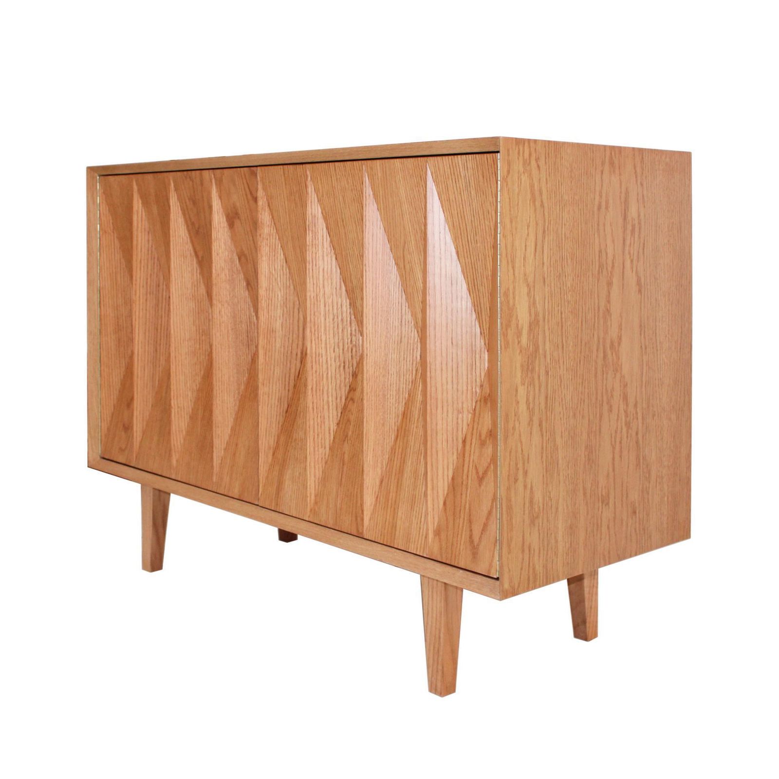 Mid Century Modern Style Oak Wood Pair Of Italian Sideboards By L.A Studio photo 14472.0