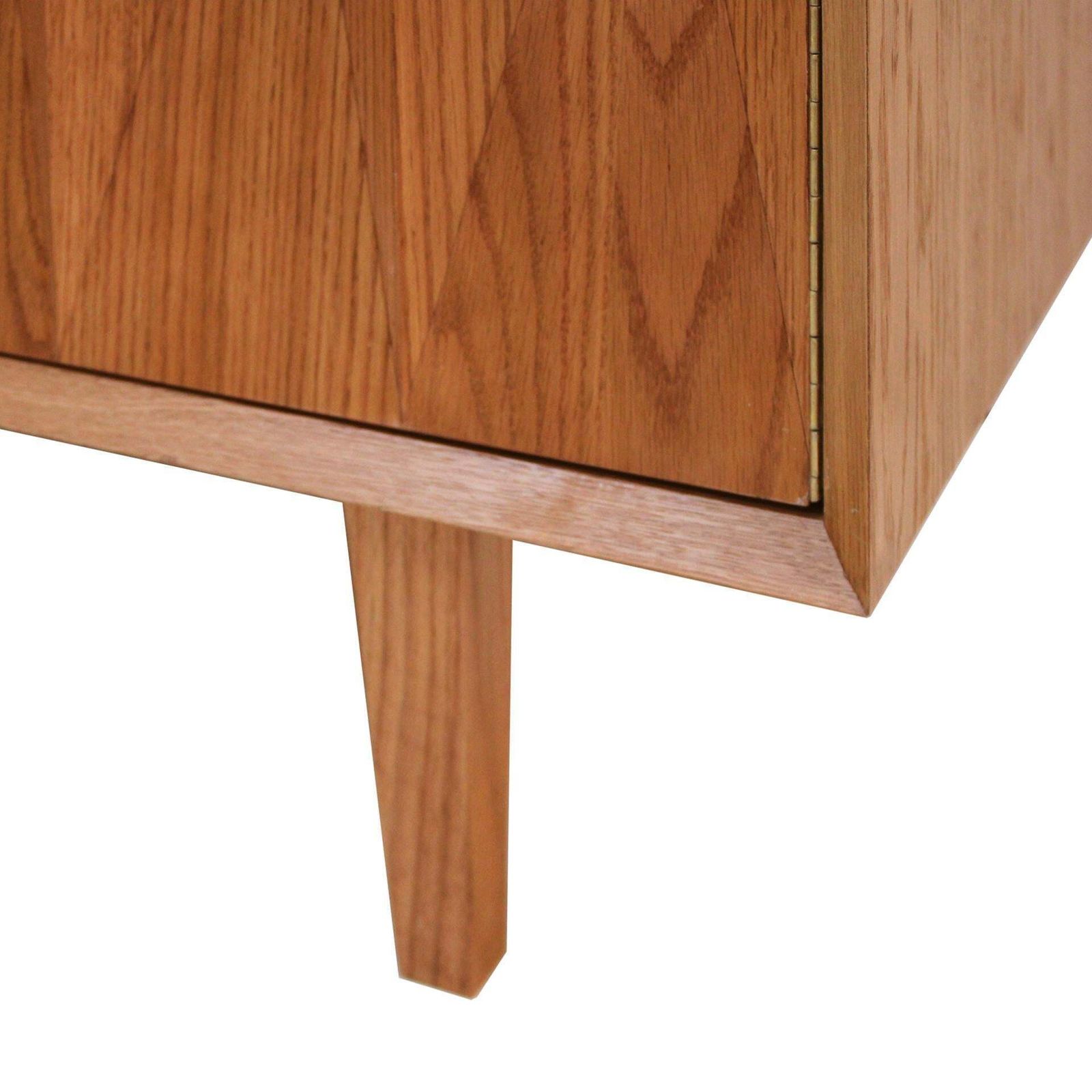 14472.0 Mid Century Modern Style Oak Wood Pair Of Italian Sideboards By L.A Studio photo