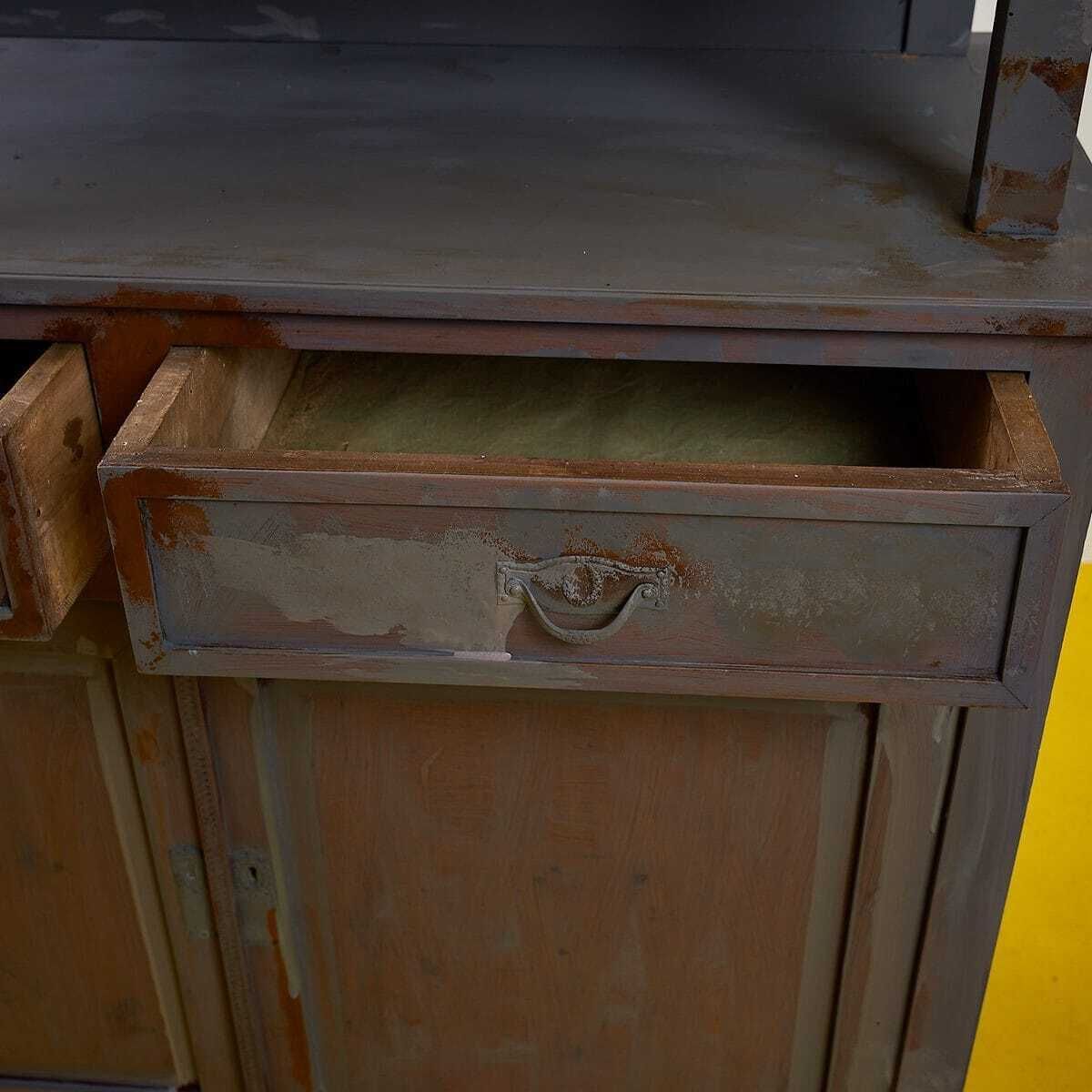 Vintage Wooden Sideboard With Showcases photo 1314.0