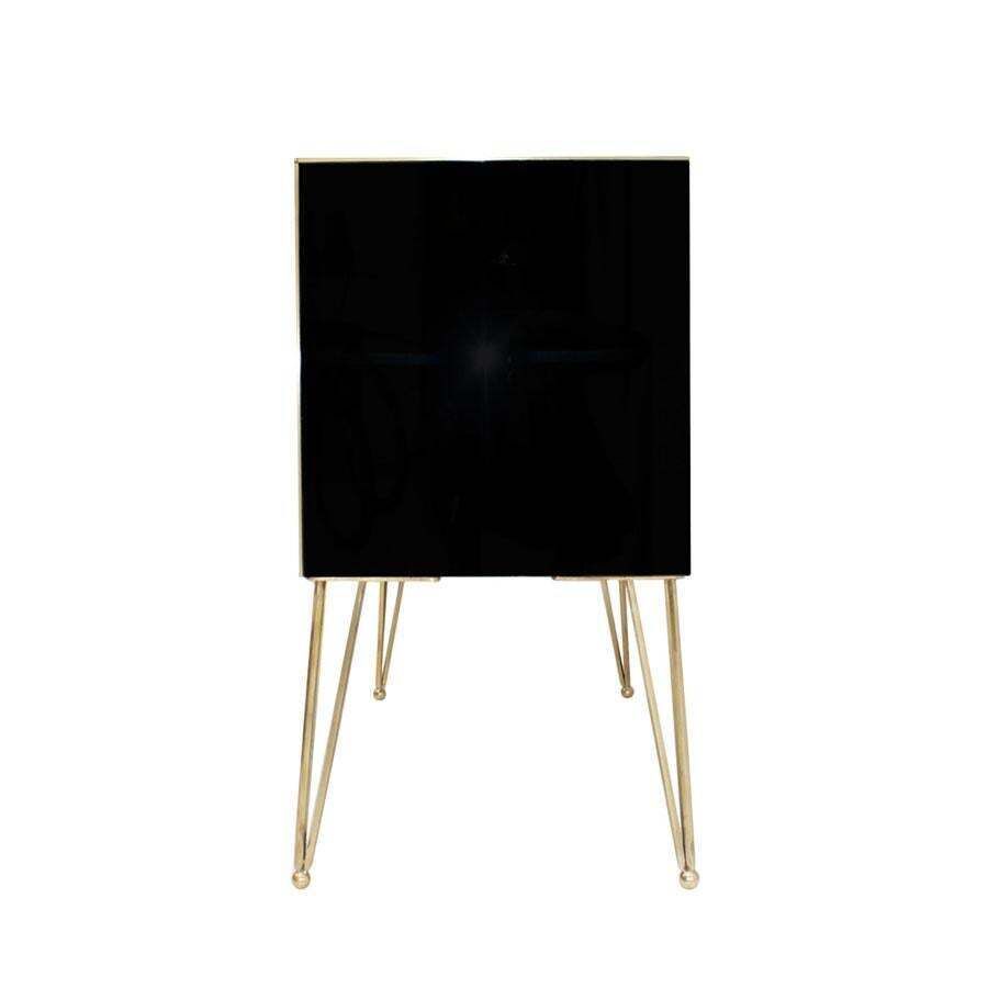 L.A. Studio Modern Solid Wood And Murano Glass Pair Of Italian Commodes photo 12145.0