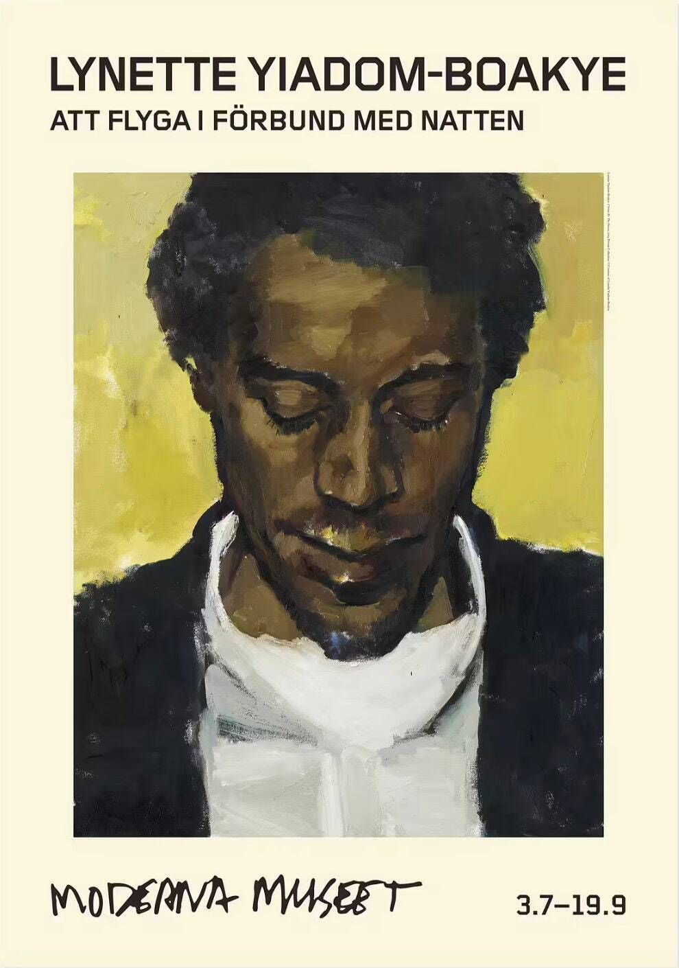 Original Lynette Yiadom Boakye Exhibition Poster Citrine By The Ounce Stunning Museum Print Authentic Black Artist Poc