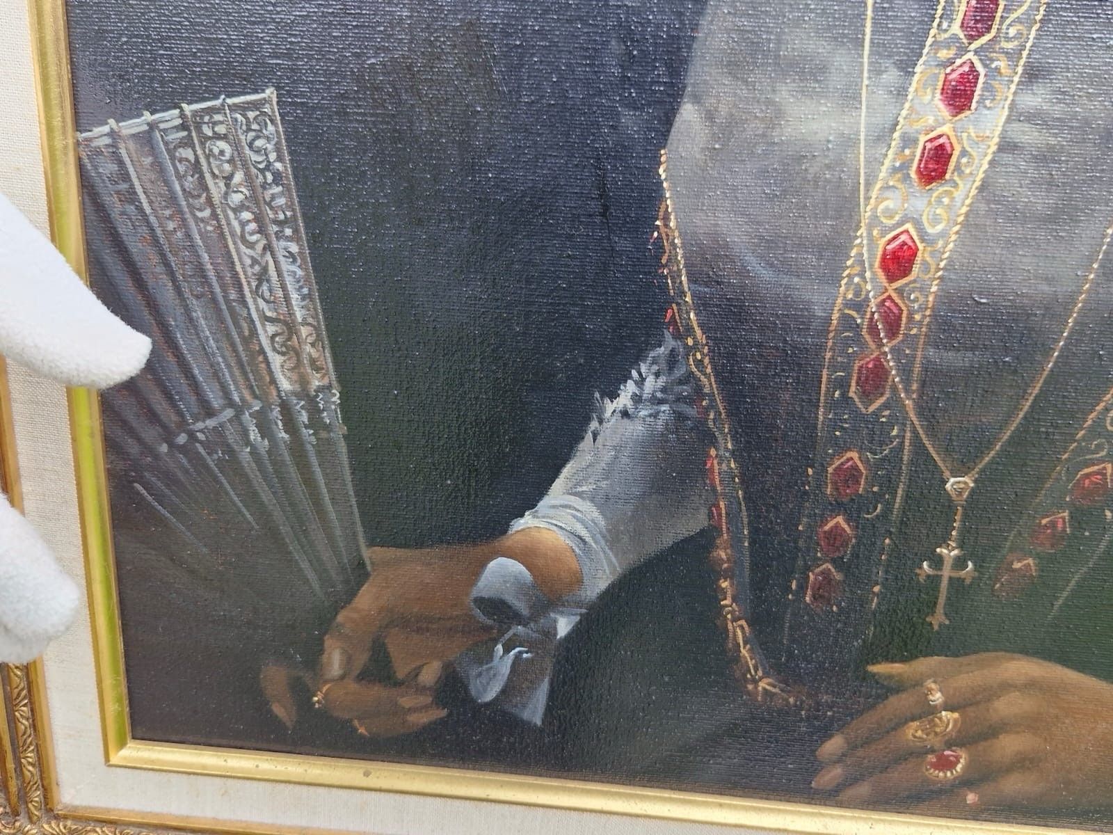 Mid 20thc Portrait Of Lady Jane Grey ‘The Nine Day Queen’ By Artist B Longworth photo for sale