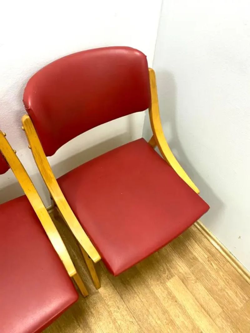 Set Of 4 Chairs, Ludvík Volák, 1970s, Czechoslovakia photo vintage