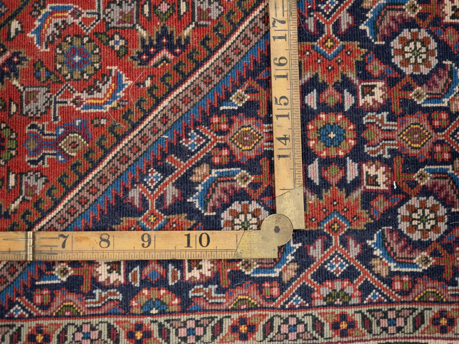 479.0 Royal Bidjar Oriental Hand Woven Wool Rug With Herati Pattern 180 × 109cm (5'10 ⅞" × 3'6 ⅞" Handmade Carpet) photo