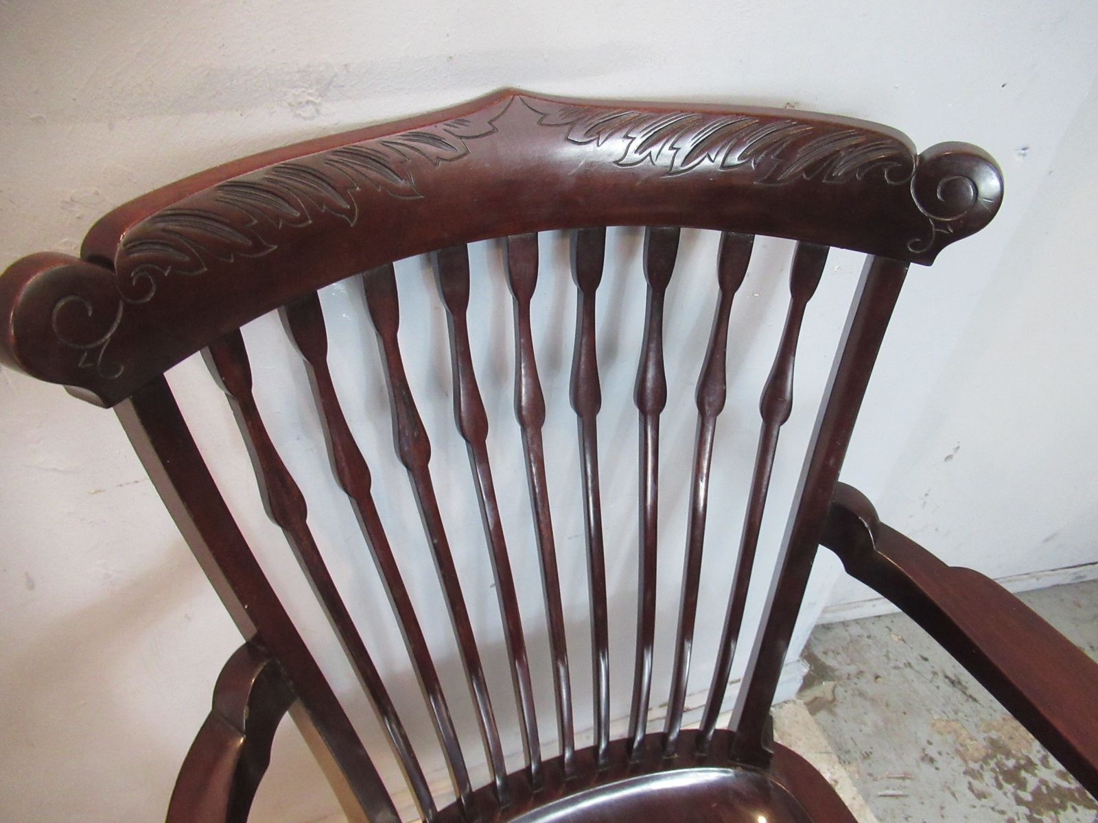 Mahogany   Edwardian   Desk Type  Arm Chair photo Furniture
