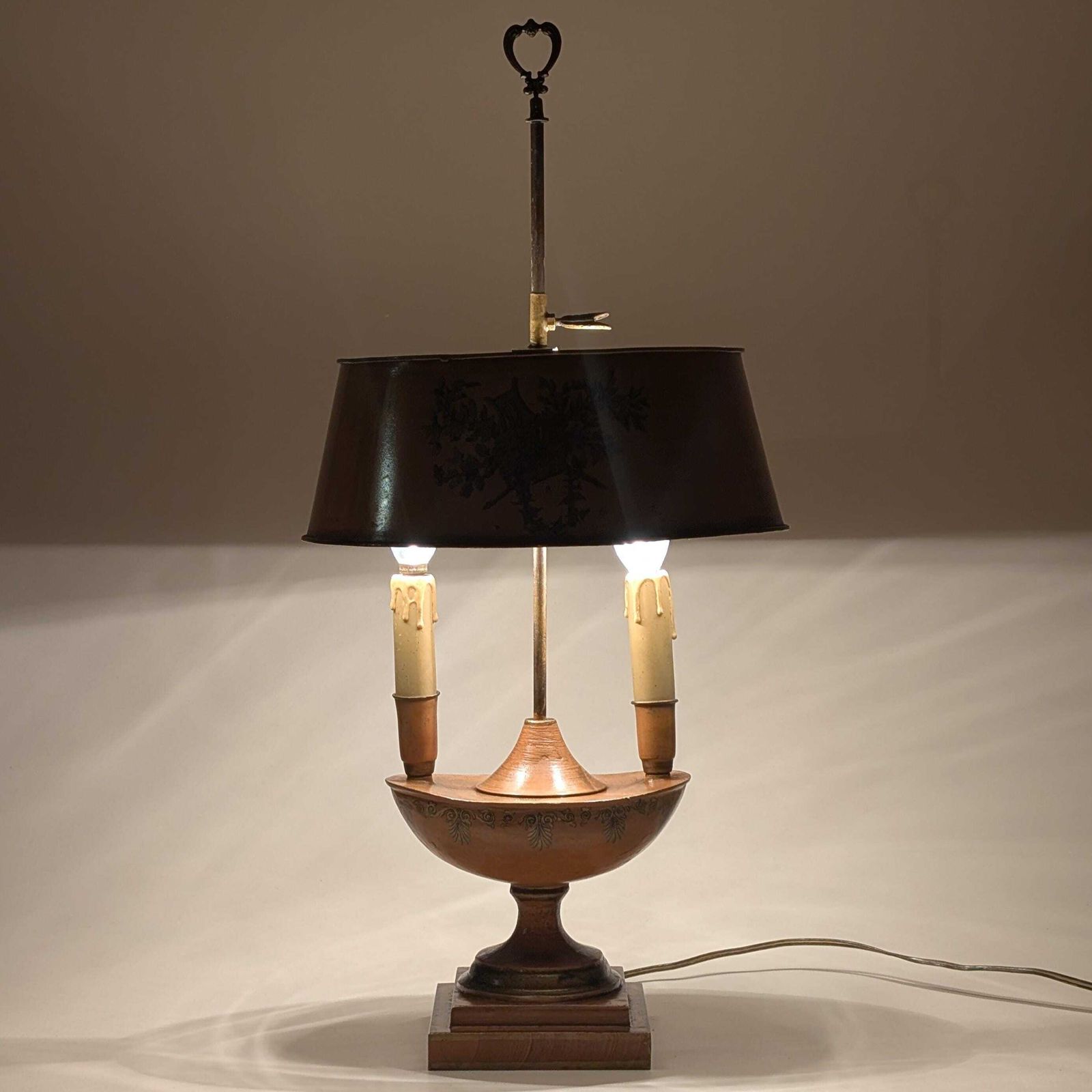 photo buy Louis XVI Style Table Lamp: Neoclassical Transfer Decoration Light With Adjustable Tole Shade