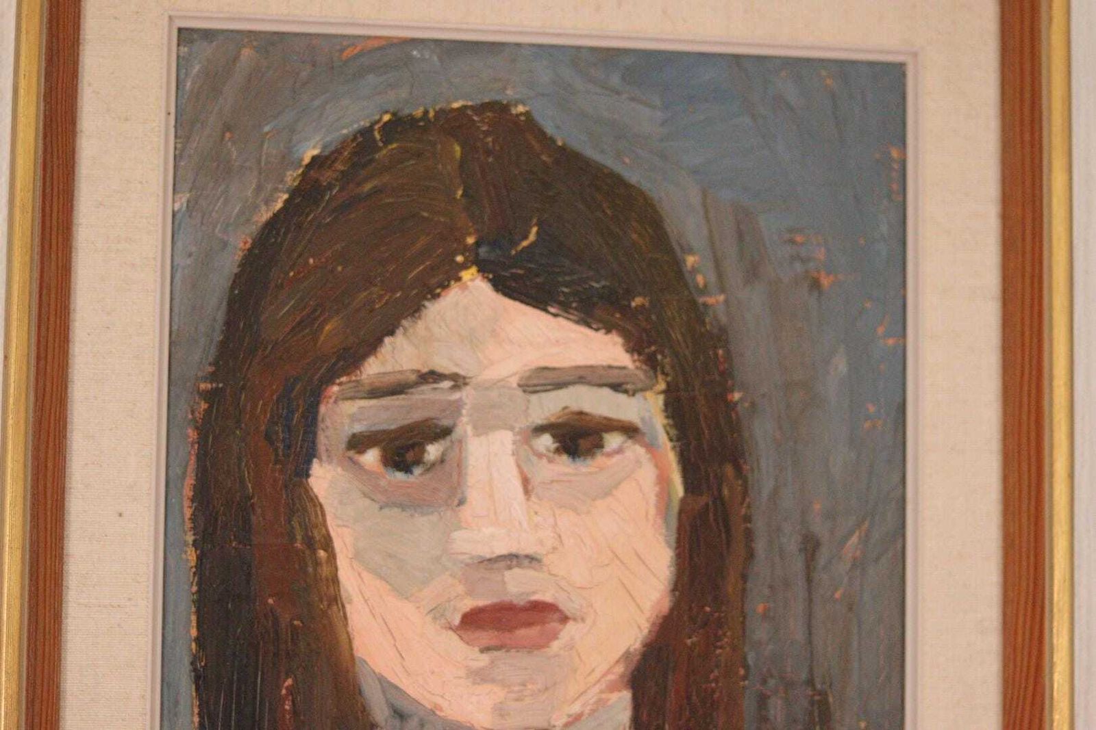Original Swedish Oil On Canvas – “Gaze Beyond The Canvas” By Björn Gidstam – Signed & Framed – 54.5 × 38.5 Cm (21.5" × 15.2") photo 345.0