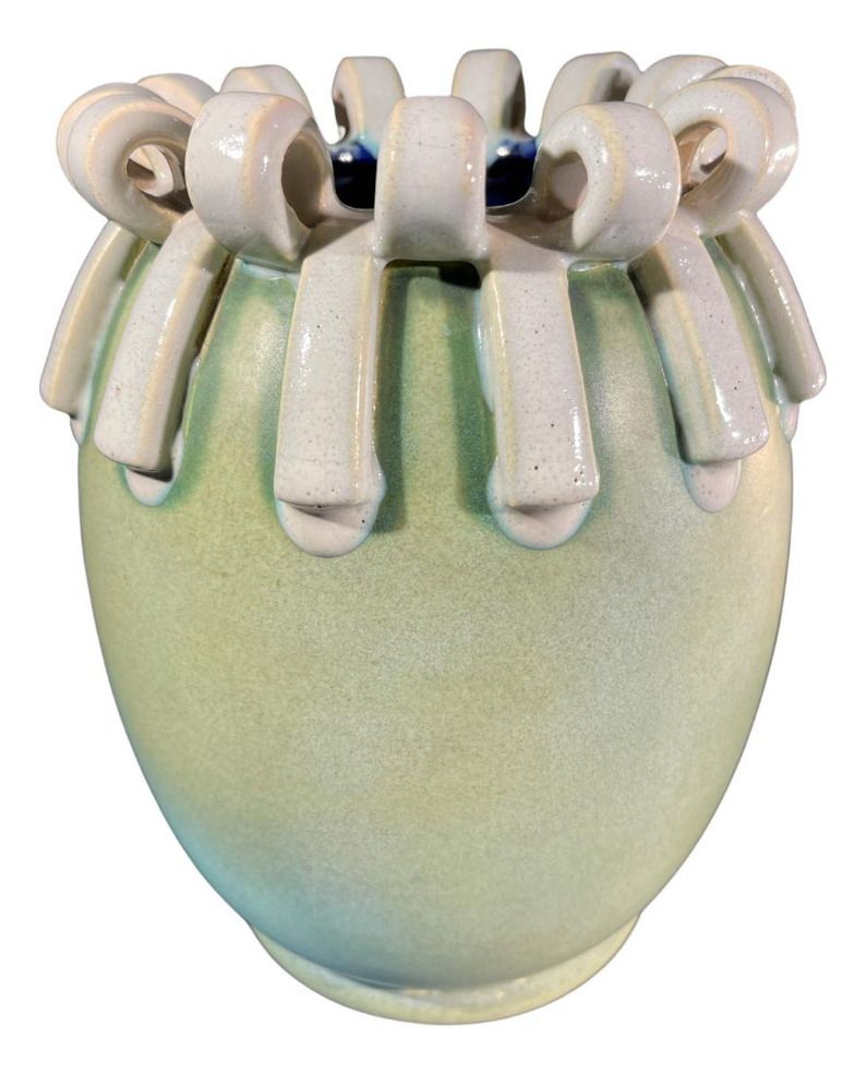 D3034 Vase In Stoneware By Ernest Dhossche For Boch Frères Keramis