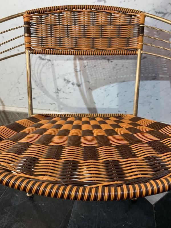 Vintage Italiaanse Scoubidou Fauteuils Voor Tuin Of Terras, Ca. Jaren 1950, Set Van 6 photo 1834.0