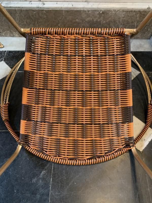 photo vinterior Vintage Italiaanse Scoubidou Fauteuils Voor Tuin Of Terras, Ca. Jaren 1950, Set Van 6