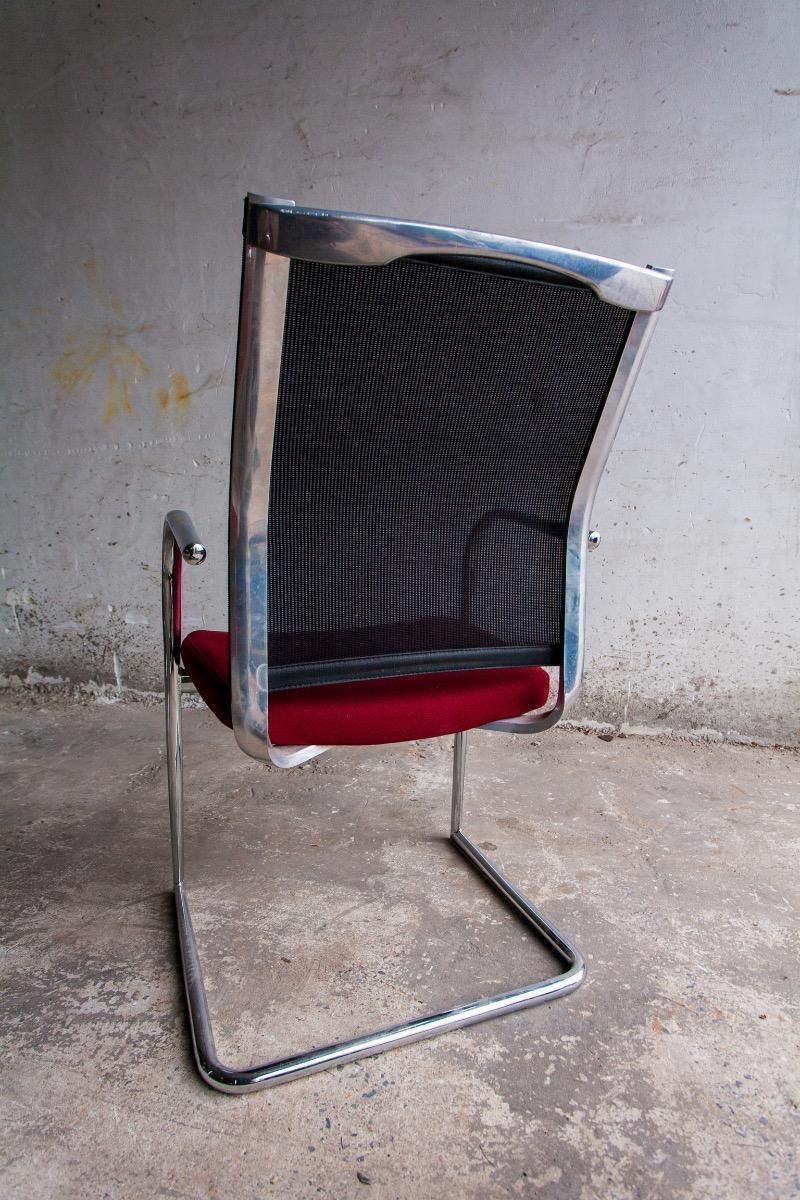 Vintage Office Chair In Aluminum photo for sale