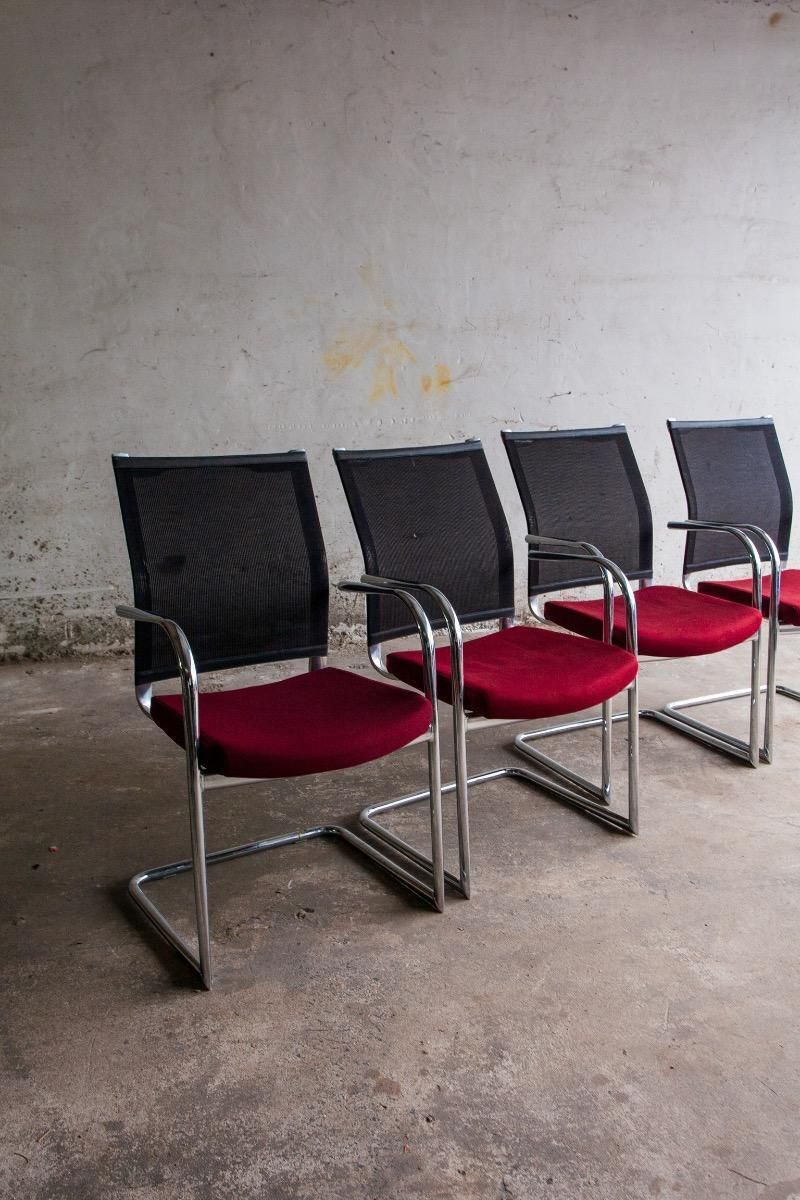 Furniture Vintage Office Chair In Aluminum photo