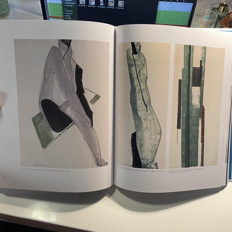 photo vinterior Georges (Géo) De Vlamynck, Abstracte Compositie, Olie Op Paneel, Jaren 1960