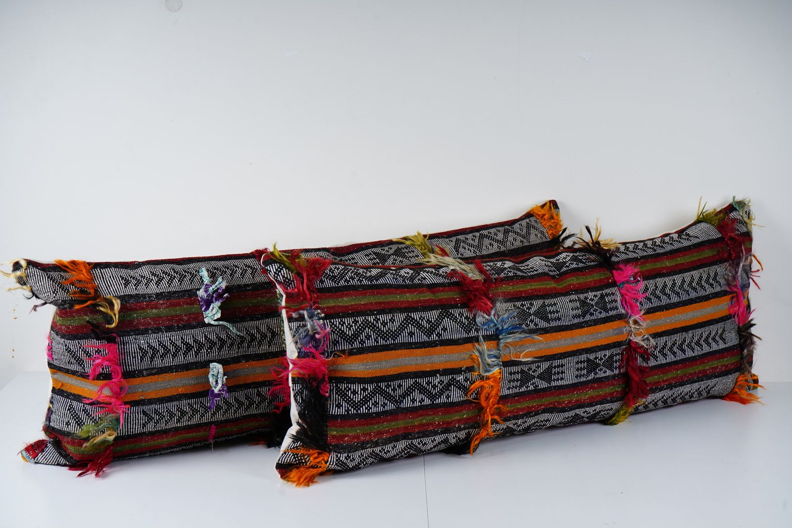 Turkish Rug Pillow Covers (Set Of 2)   Kilim Lumbar Cushions photo furniture
