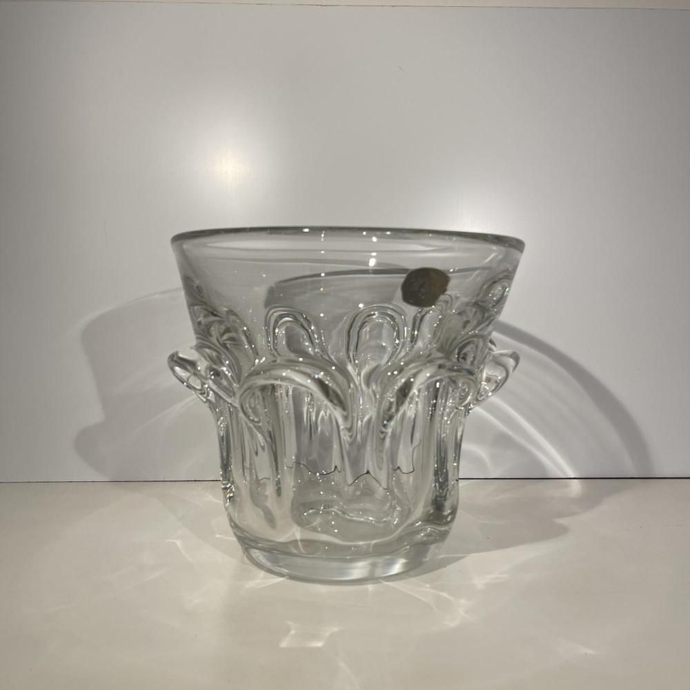 photo for sale Crystal Champagne Bucket By Antonio Guido Bon For Val Saint Lambert, 1950s 1960s
