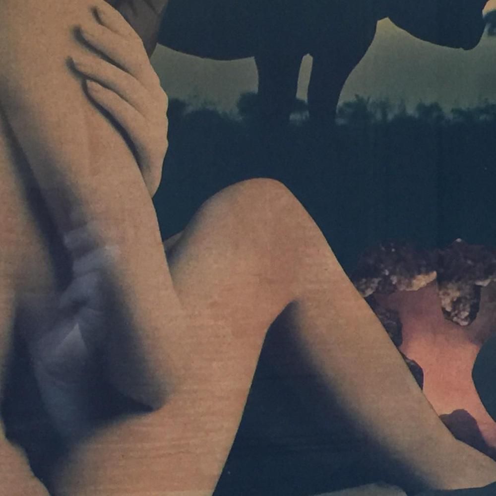 Naar Carlos De Radzitzky, Surrealistische Compositie, Jaren 1960, Papiercollage photo vinterior