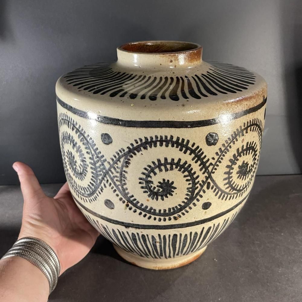Grote Keramische Art Deco Vaas Van Pierre Paulus, Jaren 1930 photo furniture