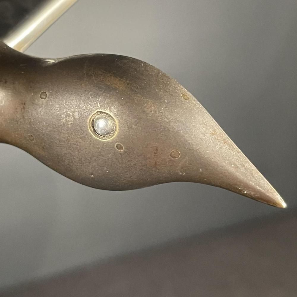 Art Deco Metal Sculpture Of Bird, 1930s photo for sale