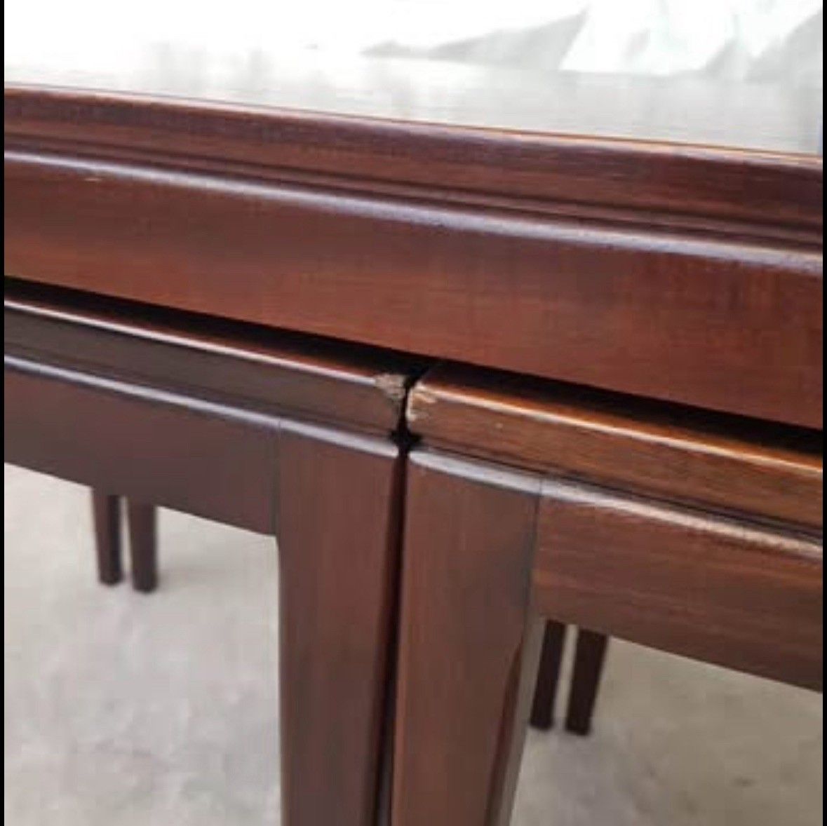 Vtg Mid Century Nesting Side Occasional Nest Of Tables Coffee Table photo 115.0