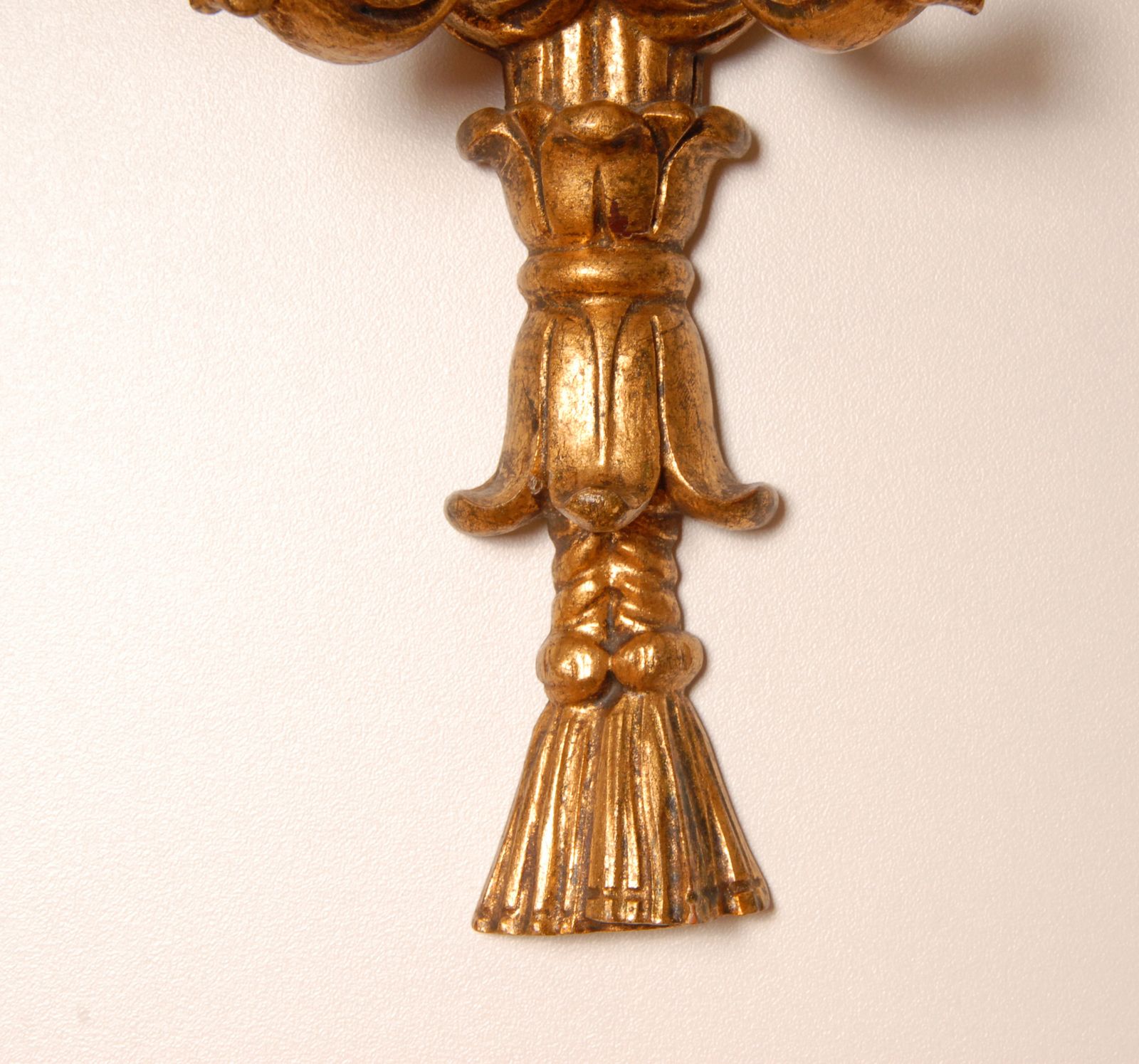 Vintage Italian Wall Lamps Gold Giltwood Carved Florentiner Sconces A Pair photo 800.0