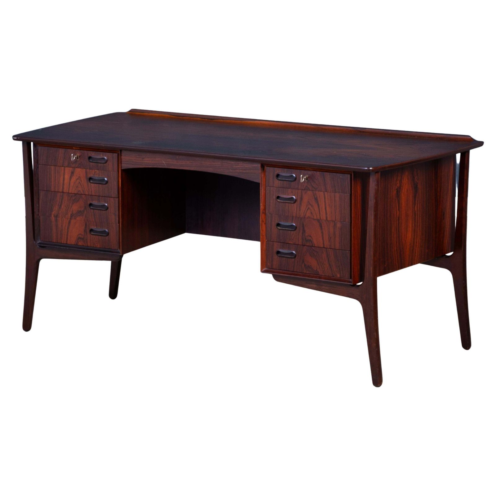 Rosewood Desk By Svend Aage Madsen For H.P. Hansen, 1960s