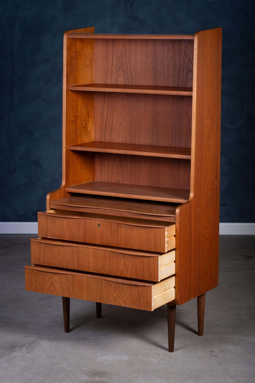 Boekenkast In Teakhout, Deens Design, Ca. Jaren 1960 photo 1165.0