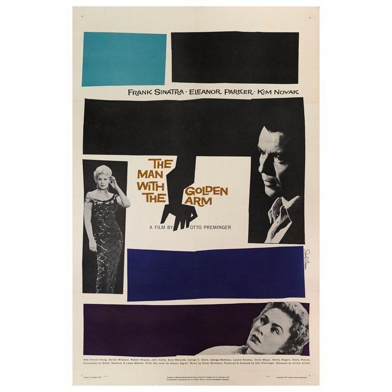 "The Man With The Golden Arm" Original Us Film Poster