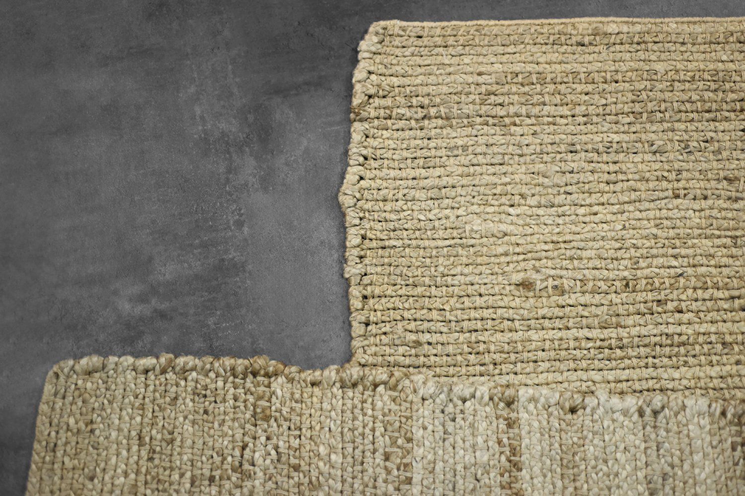 Vintage Indian Natural Brown Flatwoven Jute Rug, 1970s photo vinterior