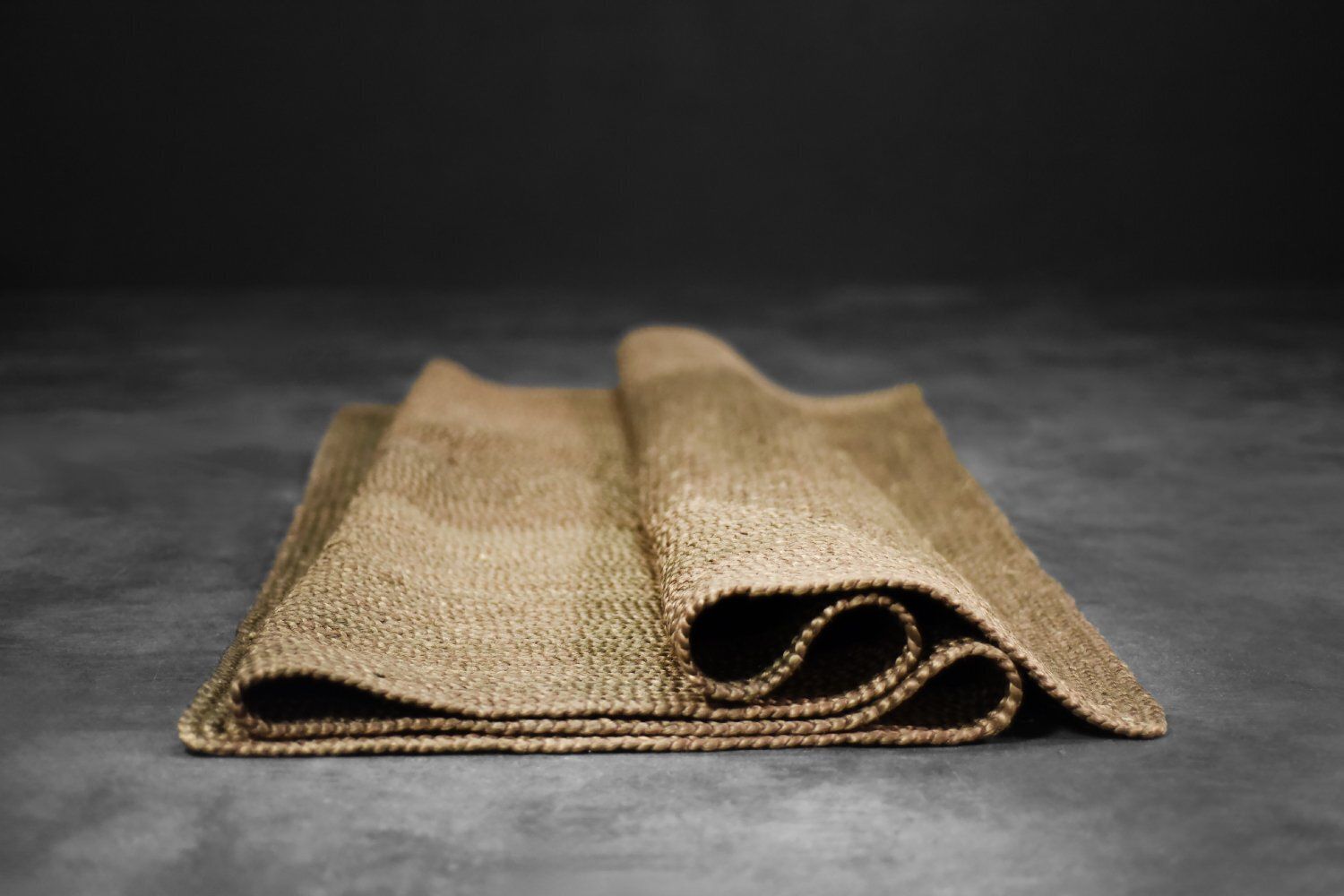 Vintage Indian Brown Flatwoven Jute Rug, 1970s photo 1779.0