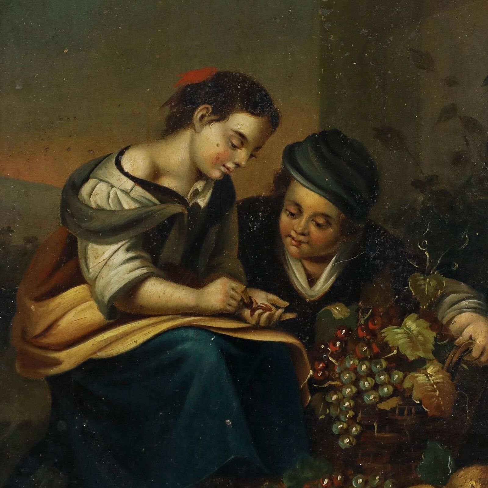 After Bartolome Esteban Murillo (1618 1682) Oil, The Little Fruit Seller photo Art
