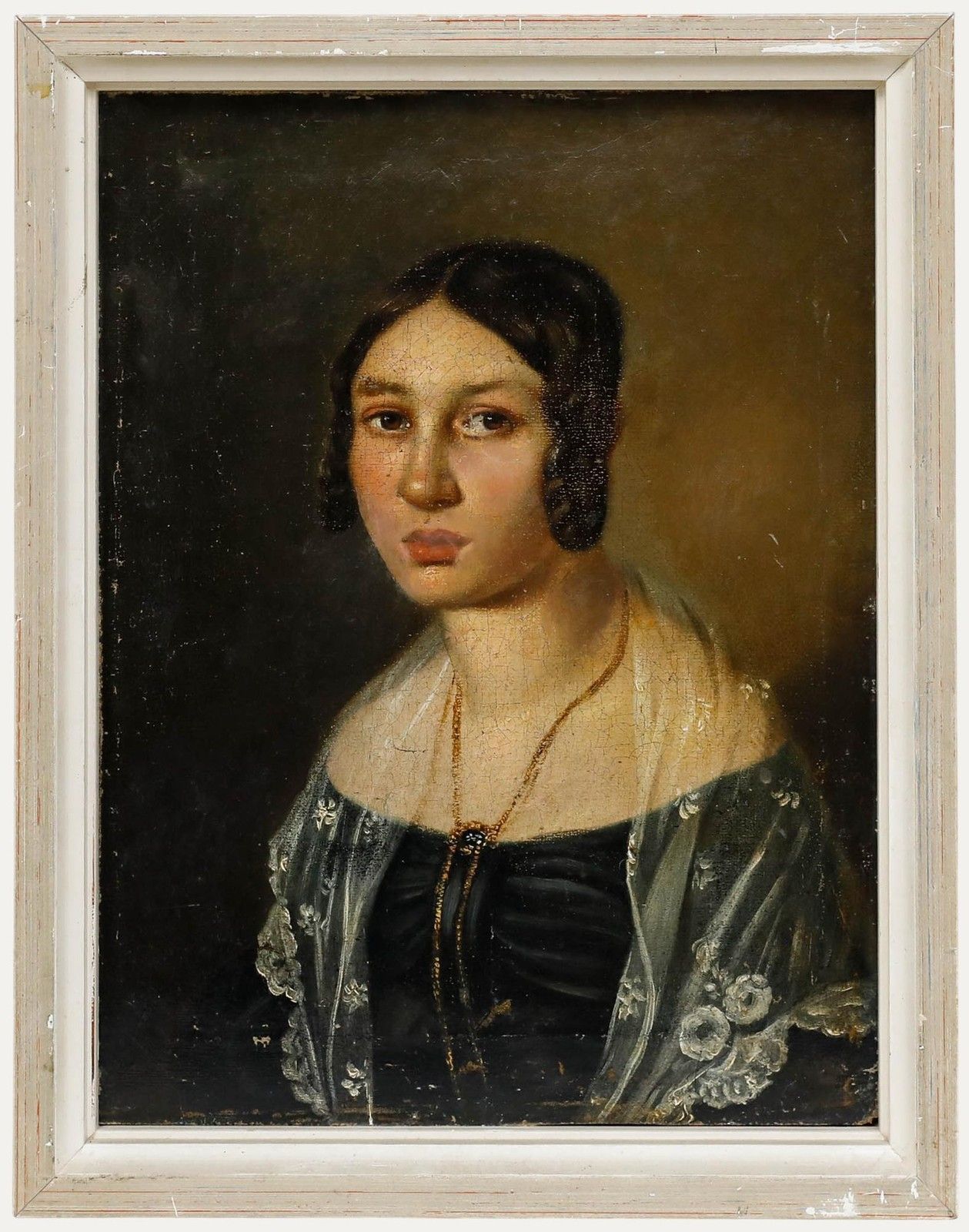 Biedermeier Early 19th Century Oil Princess Of Brandenstein