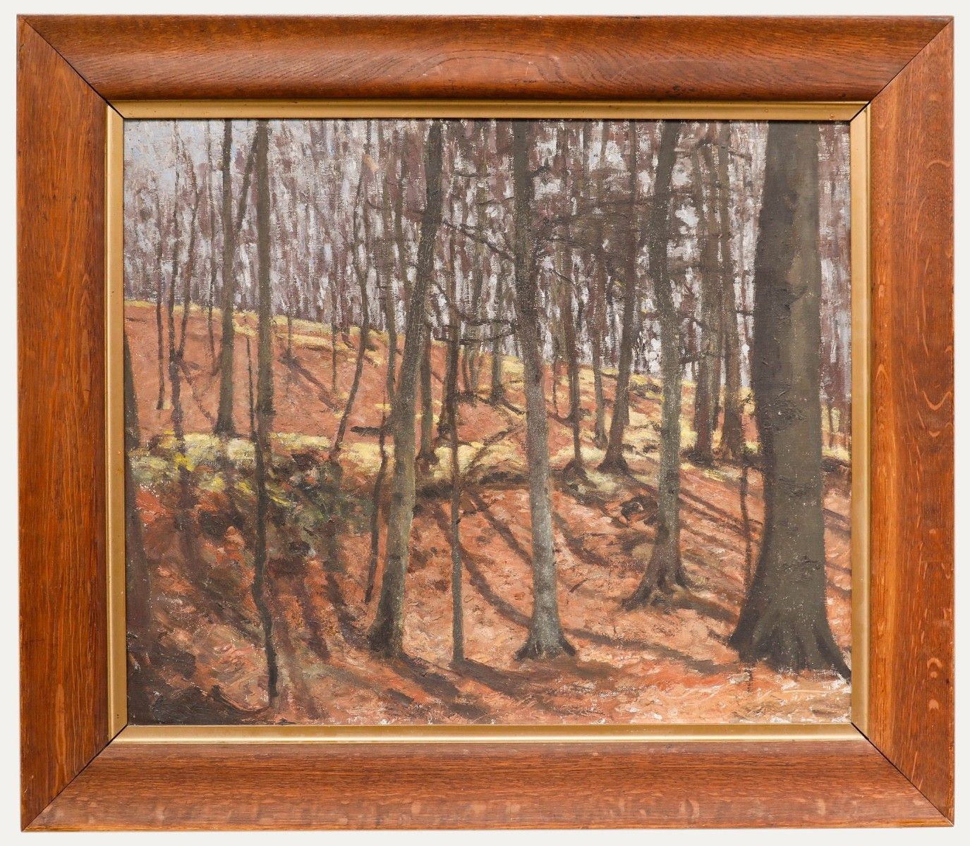 Attrib Bernhard Sickert (1862 1932) Oil, Beechwood In Spring