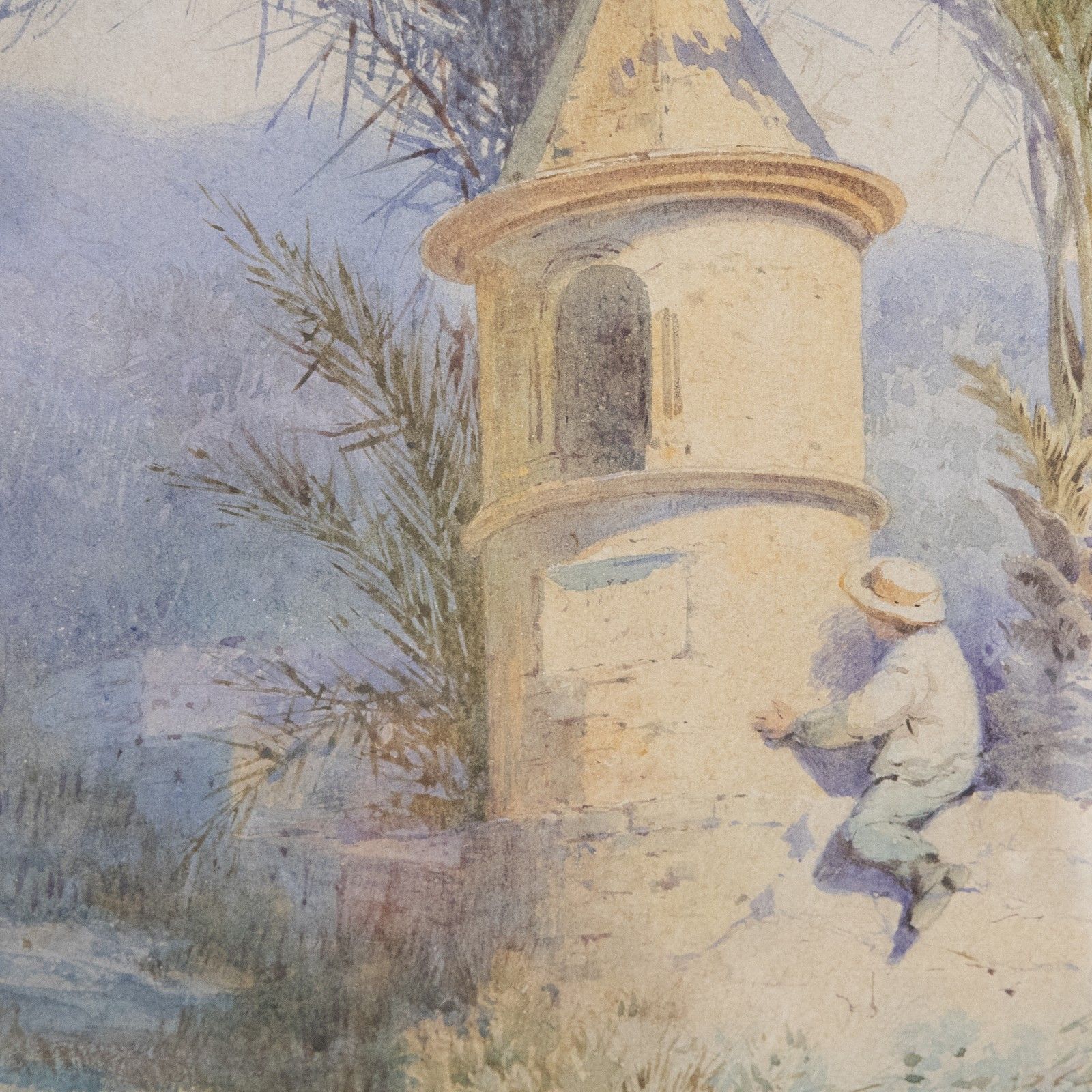 Giovanni Pinotti Framed Late 19th Century Watercolour, Climbing The Wall photo 225.0