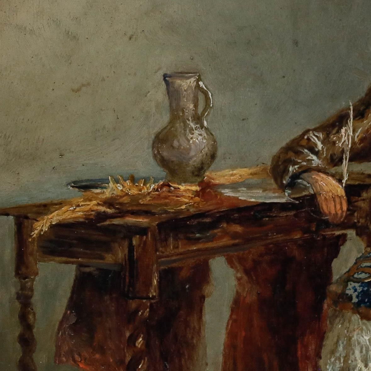 Follower Of F.H. Henshaw (1807 1891) Oil, A Cavalier At The Time Of Charles II photo 350.0