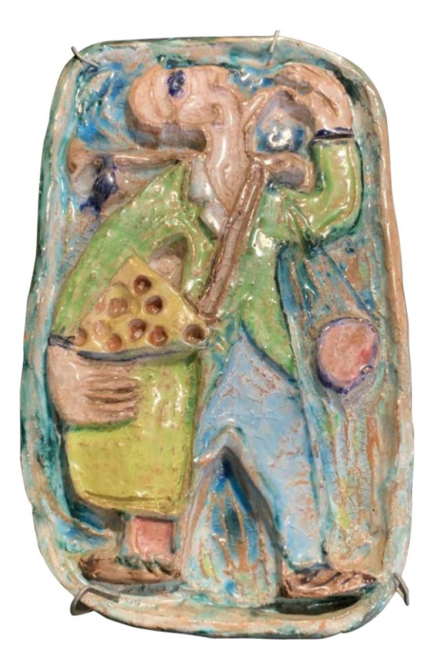 Early Abstract Fauvist Pottery By Giovanni De Simone, Sicily, Italy, 1960s