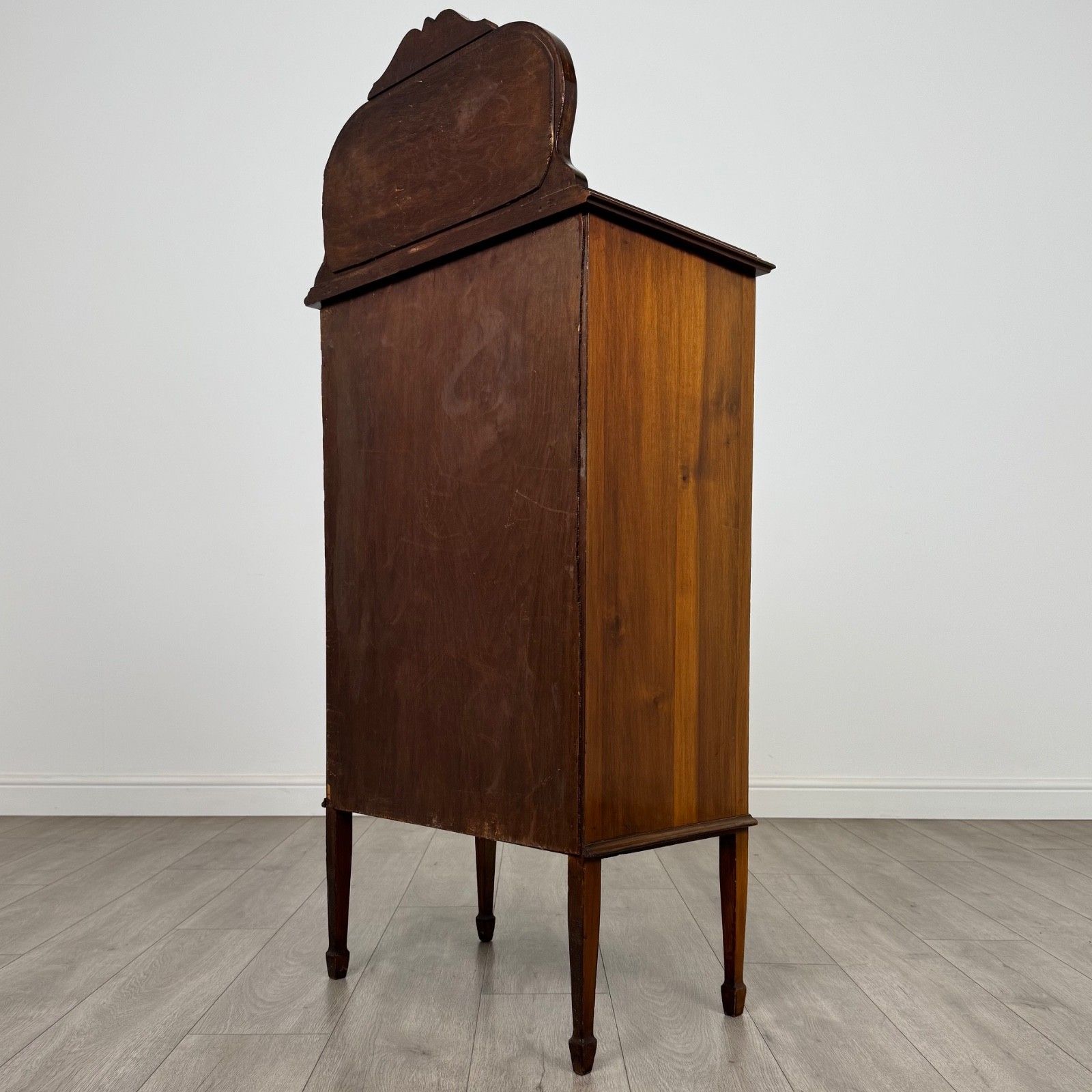 Antique 20th Century Inlaid Display Cabinet In Mahogany photo buy