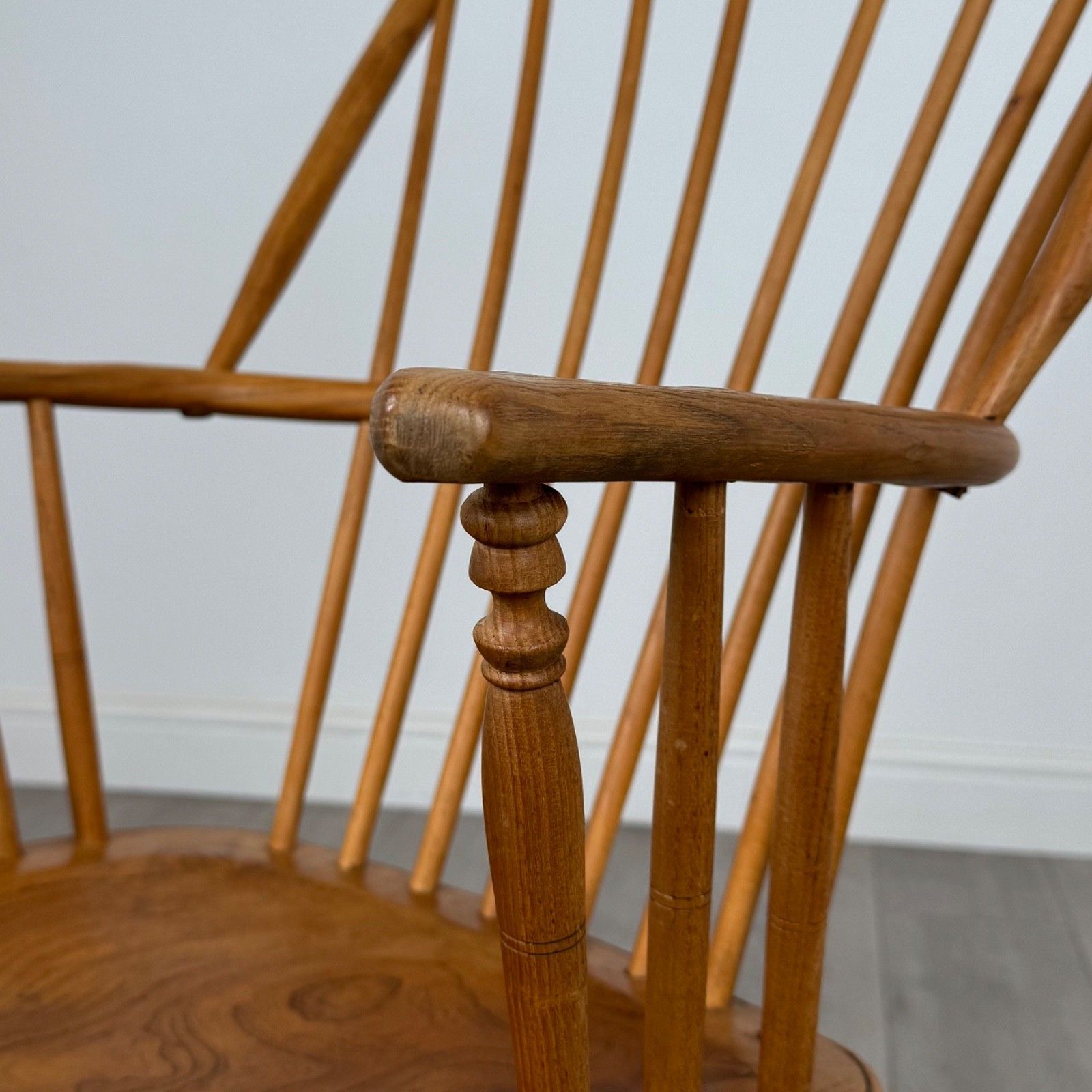 photo for sale Antique 20th Century Fine Quality Rocking Chair In Ash