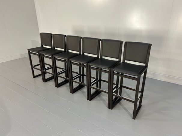 photo vintage B&B Italia "Musa Sm46g" Tall Bar Stool Chairs   Suite Of 6