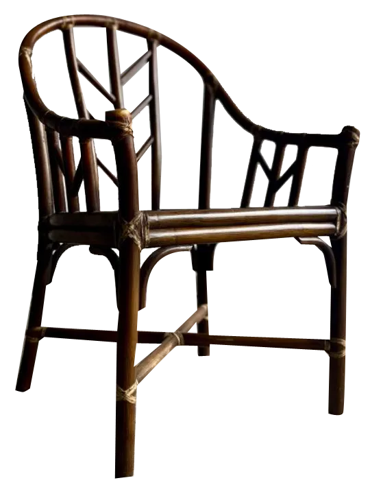Vintage Rattan Armchair From Mcgurie, 1970s