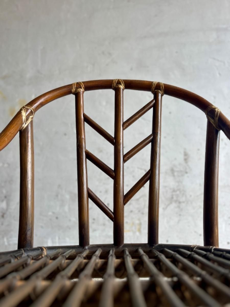 photo for sale Vintage Rattan Armchair From Mcgurie, 1970s