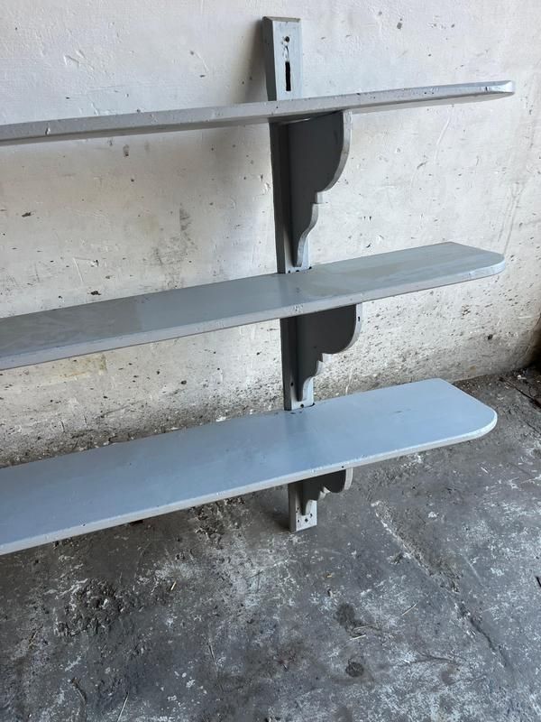 Antique French Industrial Style Wall Rack photo vinterior