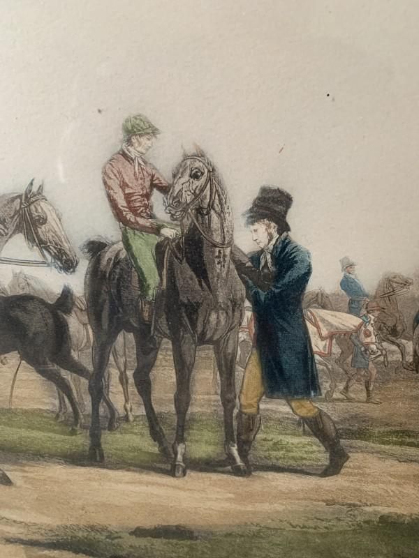 Carle Vernet, Departure Of Seven Horses, Engraving, Late 1800s photo buy
