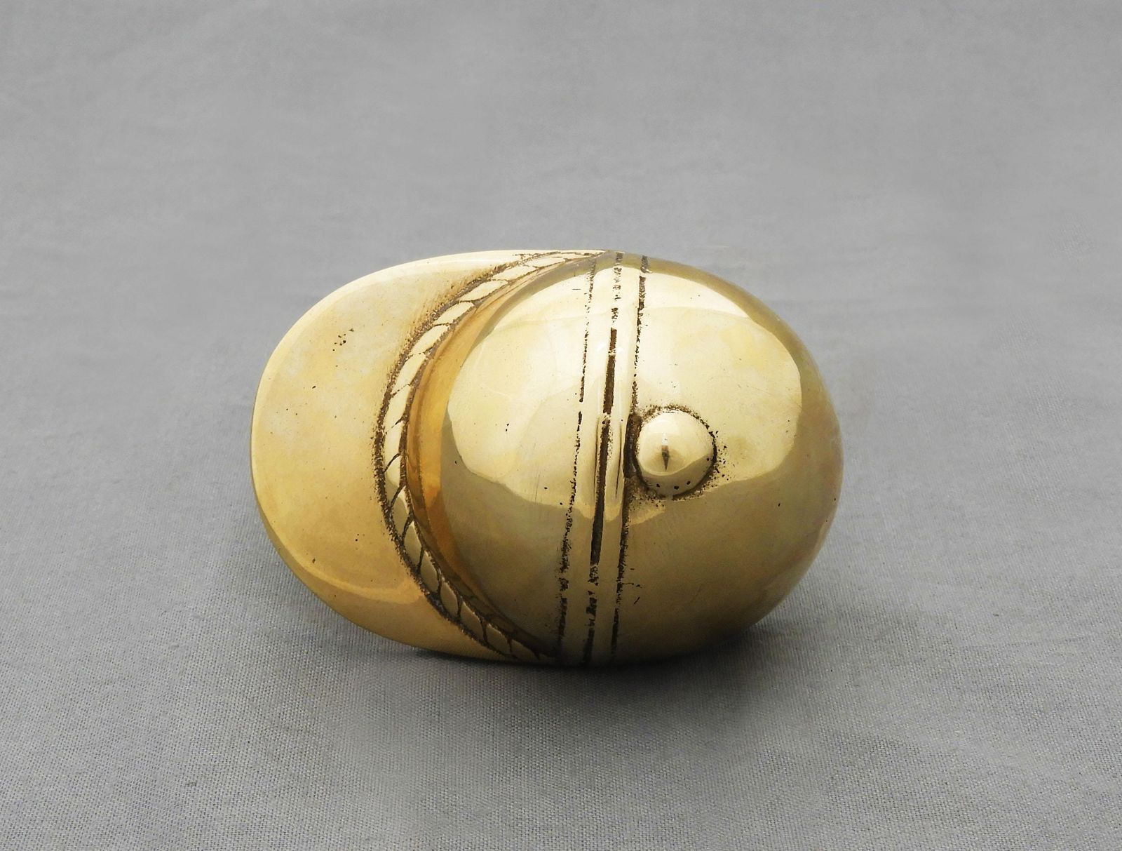Gucci Style Brass Bottle Opener, Jockey's Cap, Italy, Circa 1970 photo 282.0