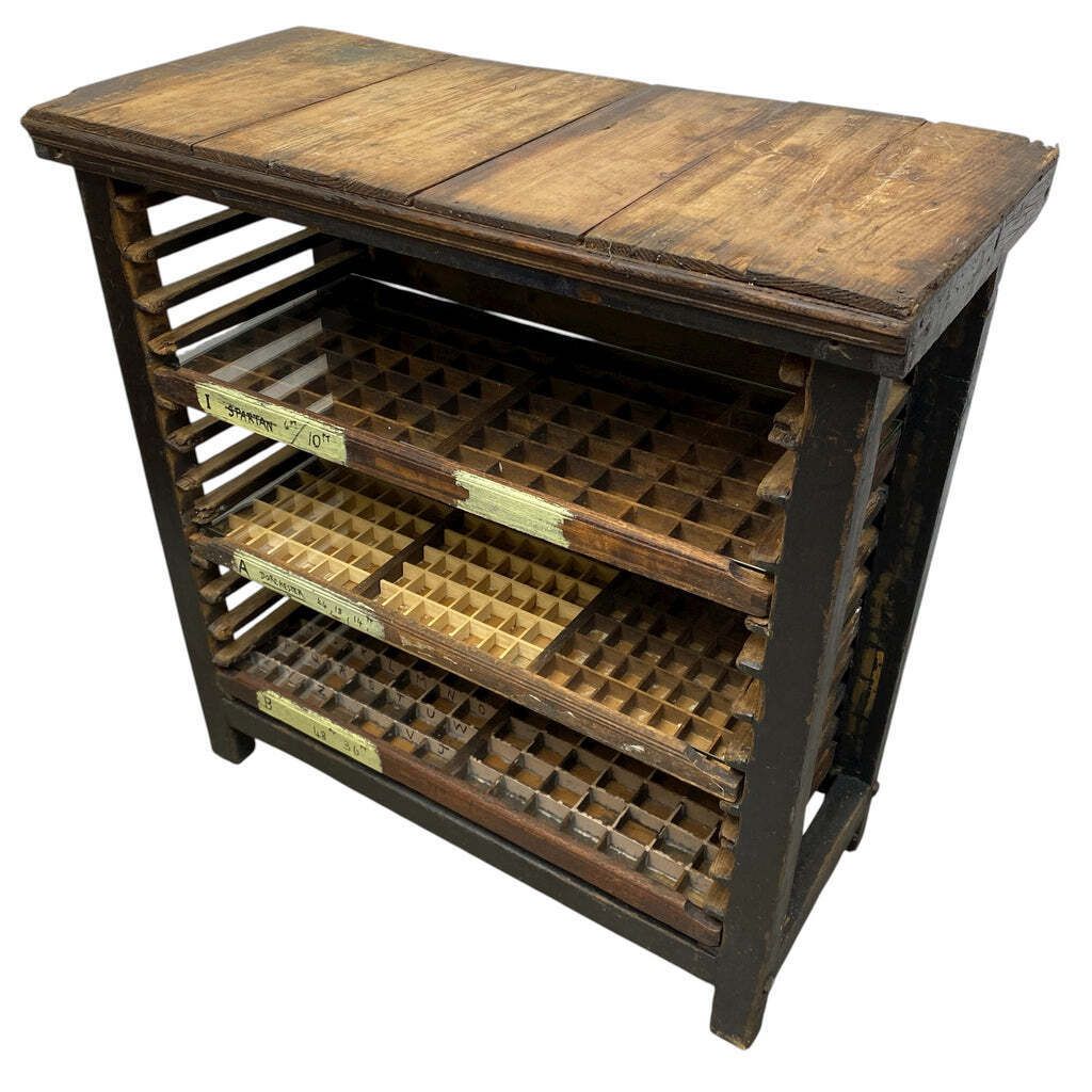 Bookcase Print Rack Antique, Mid 20th Century photo vinterior