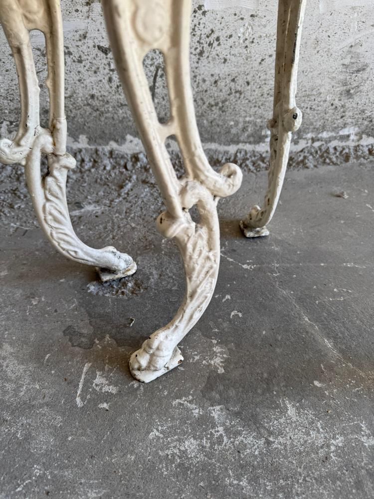 Set Of Antique Cast Iron Side Tables, Set Of 2 photo vinterior
